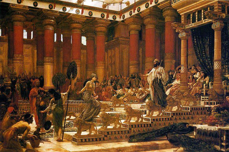 Sir Edward john poynter,bt.,P.R.A 'The Visit of the Queen of Sheba to King Solomon'